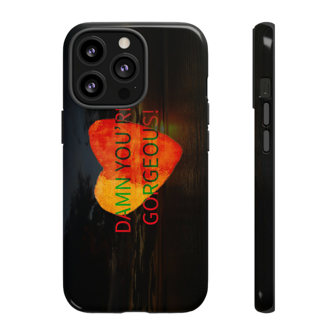 Cute IPhone Case | iPhone 15 Case | iPhone 15 Pro Max Case, Iphone 14 Case, Iphone 14 Pro Max Case IPhone Case for Art Lovers, Heart Sunset - Studio40ParkLane