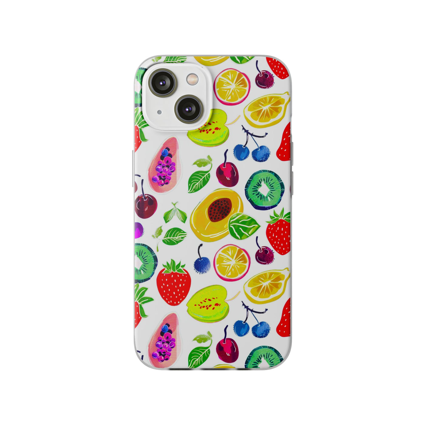 Cute Flexi Phone Cases, Summer Fruit Mix, Compatible with Samsung Galaxy S23, Samsung S22, Samsung S21, Samsung S20, Galaxy S20 Ultra