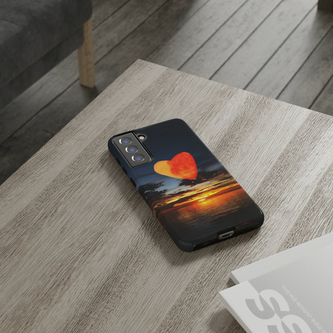 Cute Samsung Phone Case | Aesthetic Samsung Phone Case | Galaxy S23, S22, S21, S20 | Luxury case, Cute Rising Heart Sunset Phone Case - Studio40ParkLane