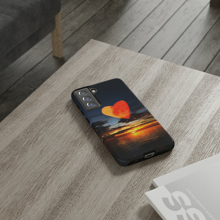 Cute Samsung Phone Case | Aesthetic Samsung Phone Case | Galaxy S23, S22, S21, S20 | Luxury case, Cute Rising Heart Sunset Phone Case - Studio40ParkLane