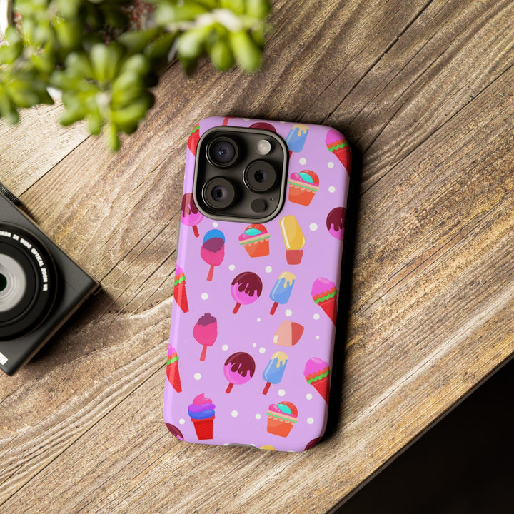 Cute Samsung Case | Cool Iphone Case | Summer Pink Ice - Cream, Samsung S24, S23, S22, S21, IPhone 15 Case | Iphone 14 Case, Iphone 13 Case - Studio40ParkLane