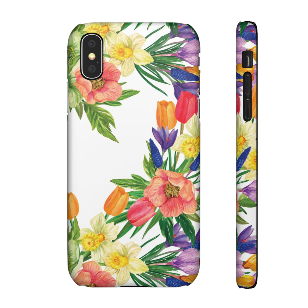 Sleek Snap Spring Summer Flowers Cute Phone Case for iPhone 16 15 14 13 12 11 X Xs Max Xr Pro Plus Samsung Galaxy S24 S23 S22 S21 S20 Ultra