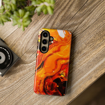 Impact Resistant, Fall Colors Marble, Cute Phone Cases for Samsung S24, S23, S22, S21, IPhone 15 pro Iphone 14 pro Iphone 13 IPhone 12 Iphone 11