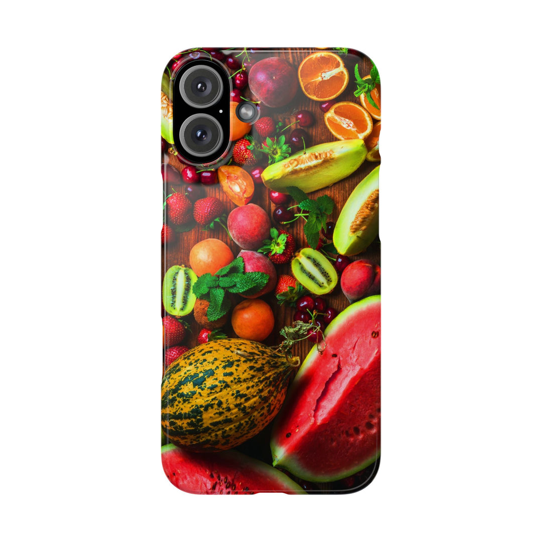 Slim Fall Fruit Collage Phone Cases for Iphone 16 | iPhone 15 Case | iPhone 15 Pro Max Case, Iphone 14, Iphone 14 Pro Max, Iphone 13, Slim Mom Dad Gift - Studio40ParkLane