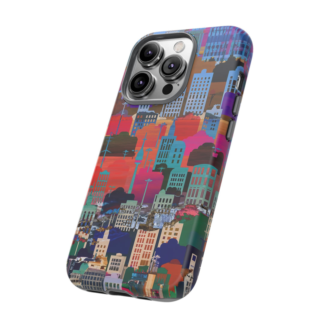 Cute Samsung Case | Cool Iphone Case | Summer City Skyline, Samsung S24, S23, S22, S21, IPhone 15 Case | Iphone 14 Case, Iphone 13 Case - Studio40ParkLane