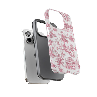 Premium Tough French Toile Gift for Her Cute Phone Cases for Samsung S25, S24, S23, S22, S21 Iphone, 16, 15, 14, 13, 12 Plus Max Pro Ultra - Studio40ParkLane