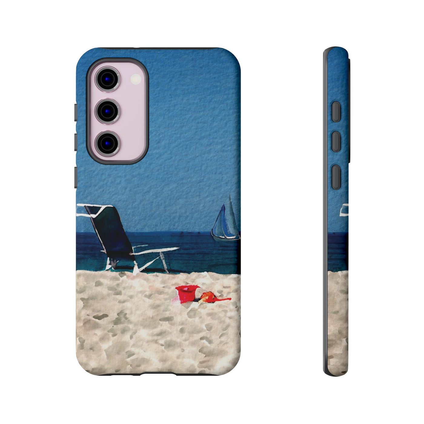 Cute Samsung Case | Cool Iphone Case | Summer Blue Beach Chair, Samsung S24, S23, S22, S21, IPhone 15 Case | Iphone 14 Case, Iphone 13 Case