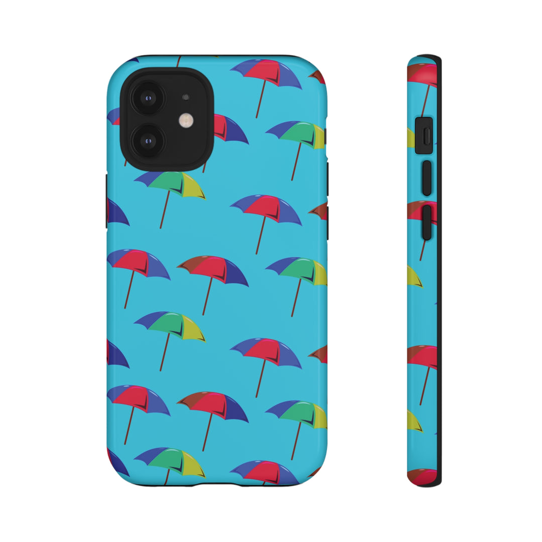 Cute IPhone Case | Colorful Beach Parasols Blue, iPhone 15 Case | iPhone 15 Pro Case, Iphone 14 Case, Iphone 14 Pro Max Case, Protective Iphone Case - Studio40ParkLane