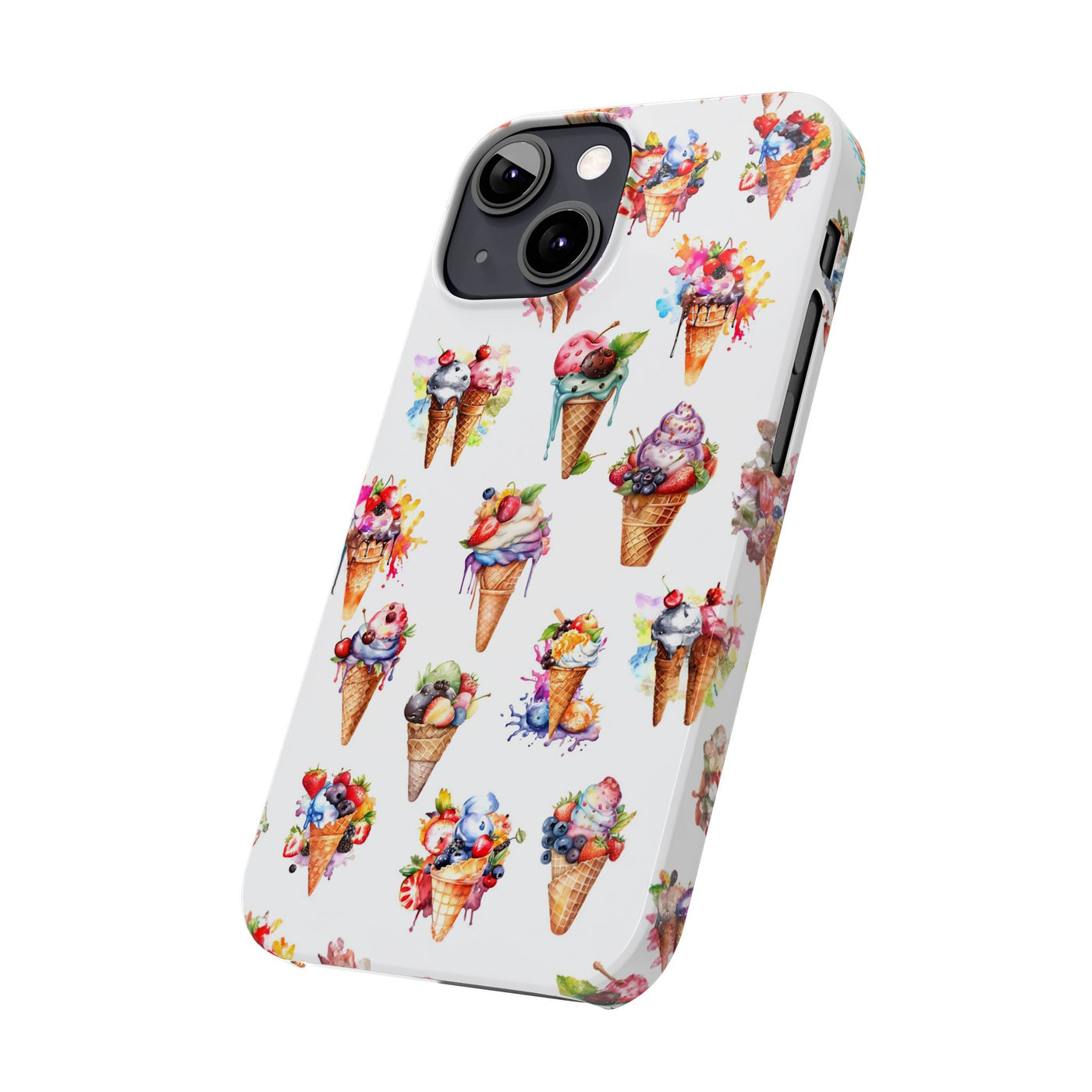 Slim Summer Ice Cream Slim Cute Phone Cases for Iphone  | iPhone 15 Case | iPhone 15 Pro Max Case, Iphone 14, Iphone 14 Pro Max, Iphone 13