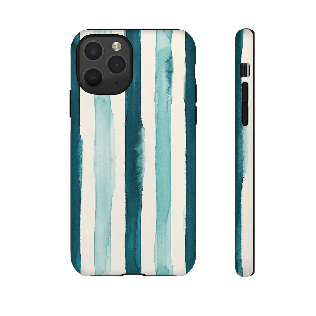 Tough Cute Green Stripes Phone Case, for IPhone 17 Pro Max | Iphone 17 Air, Iphone 16, IPhone 15, 14 13 12, Samsung Galaxy S26, S25, S24, S23