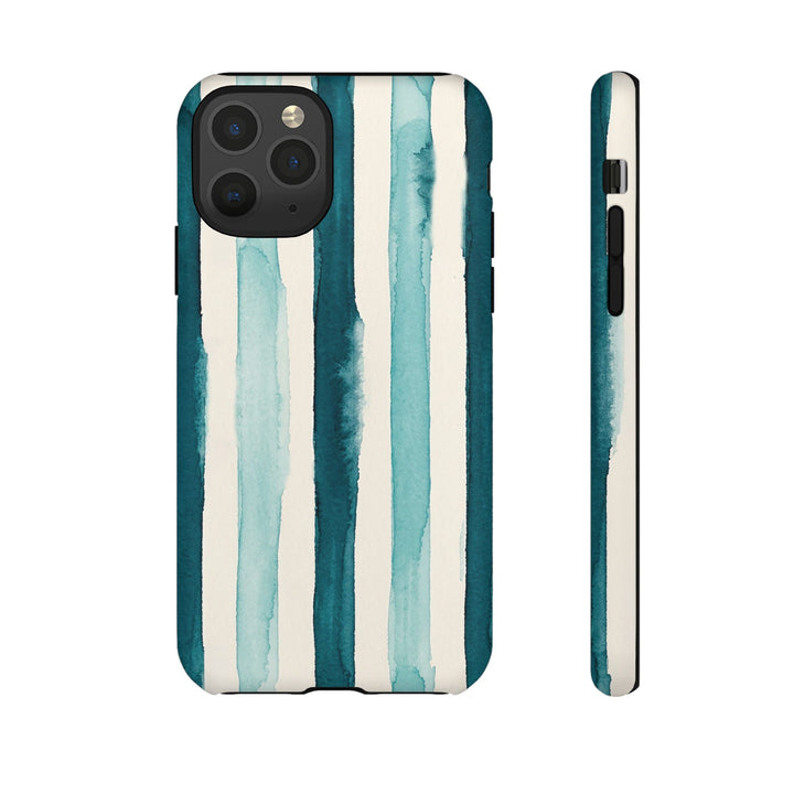 Tough Cute Green Stripes Phone Case, for IPhone 17 Pro Max | Iphone 17 Air, Iphone 16, IPhone 15, 14 13 12, Samsung Galaxy S26, S25, S24, S23