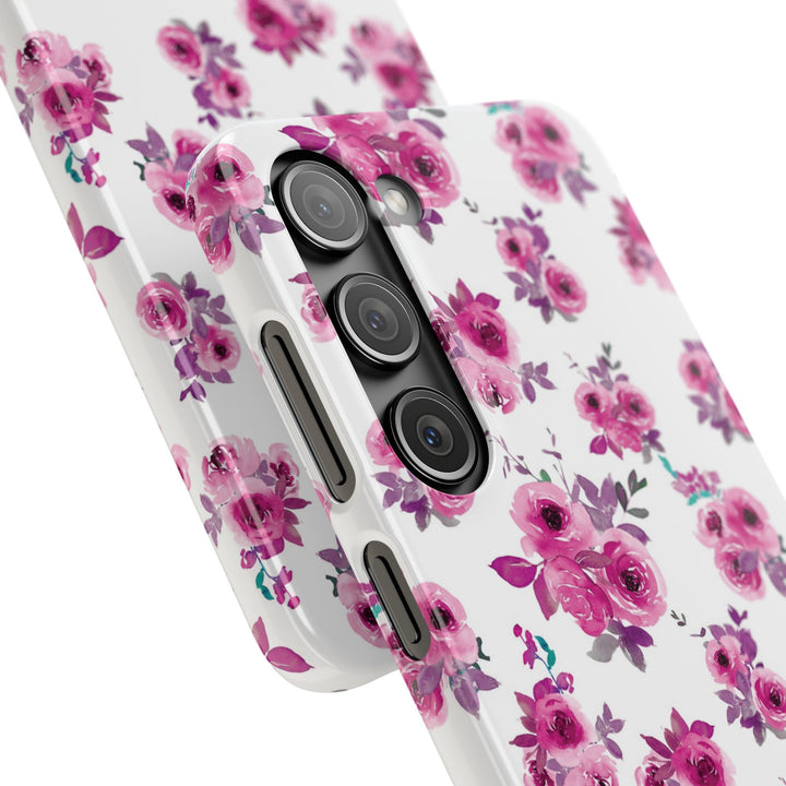 Sleek Snap Flowers Gift for Her Cute Phone Case for iPhone 16 15 14 13 12 11 X Xs Max Xr Pro Plus Samsung Galaxy S24 S23 S22 S21 S20 Ultra