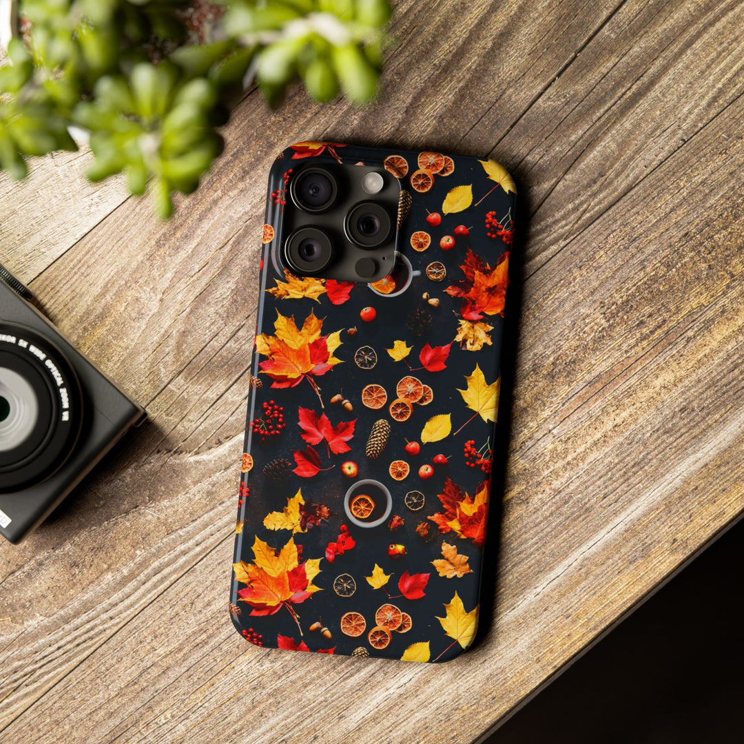 Slim Cute Fall Leaves Collage Phone Cases for Iphone | iPhone 15 Case | iPhone 15 Pro Max Case, Iphone 14, Iphone 14 Pro Max, Iphone 13, Iphone 16 - Studio40ParkLane