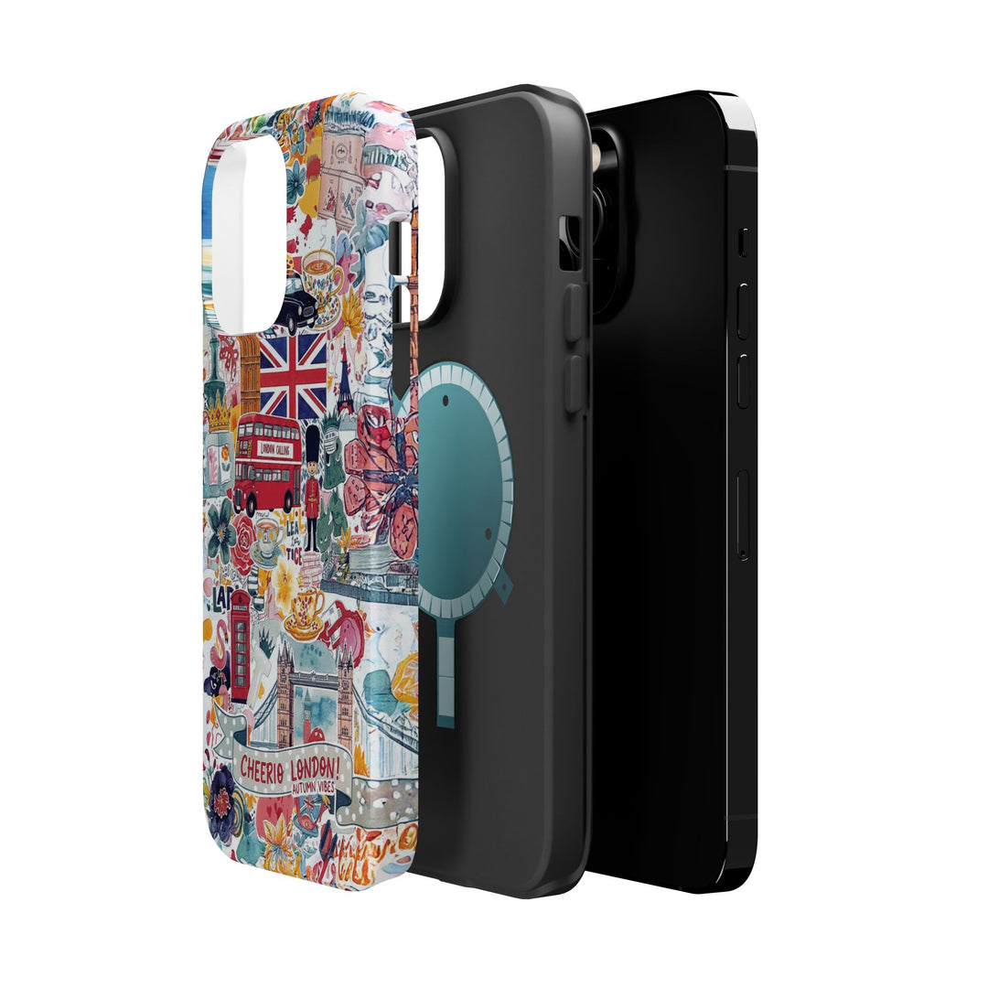 London England Coquette Collage Tough Magsafe Cute Phone Cases for Iphone | iPhone 17 Pro Max Case, Iphone 16, Iphone 15 14 13 12 11 10 9 - Studio40ParkLane