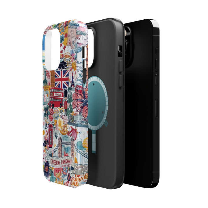 London England Coquette Collage Tough Magsafe Cute Phone Cases for Iphone | iPhone 17 Pro Max Case, Iphone 16, Iphone 15 14 13 12 11 10 9 - Studio40ParkLane