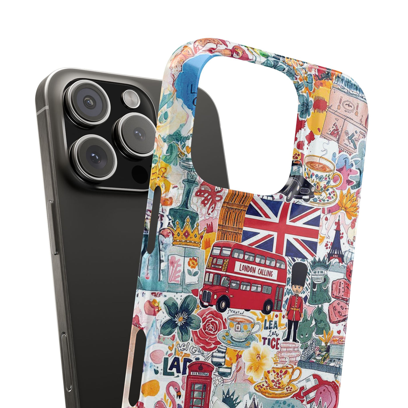 Slim London England Coquette Collage Cute Phone Case for Iphone 17 - | iPhone 16 Pro Max Case | iPhone 15 Case Iphone 14 13 12 11 10 9 8 7 - Studio40ParkLane