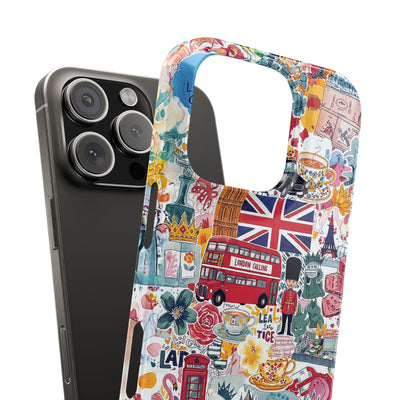 Slim London England Coquette Collage Cute Phone Case for Iphone 17 - | iPhone 16 Pro Max Case | iPhone 15 Case Iphone 14 13 12 11 10 9 8 7 - Studio40ParkLane
