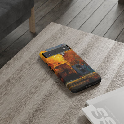 Impact Resistant, Fall Leaves Oil Painting, Cute Phone Cases for Samsung S24, S23, S22, S21, IPhone 15 pro Iphone 14 pro Iphone 13 IPhone 12 Iphone 11