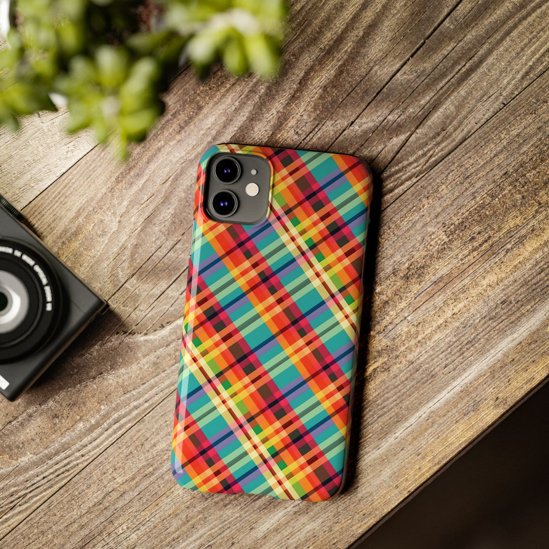 Slim Checkered Plaid Gift for Her Cute Phone Cases for Iphone 16 Pro Max | iPhone 15 Case | iPhone 15 Pro Max Case, Iphone 14, 13, 12, 11, 10, 8, 7 - Studio40ParkLane