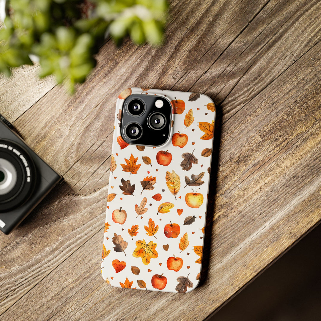 Slim Fall Autumn Leaves Gift for Her Cute Phone Cases for Iphone 16 | iPhone 15 Case | iPhone 15 Pro Max Case, Iphone 14, Iphone 14 Pro Max, Iphone 13, Slim - Studio40ParkLane