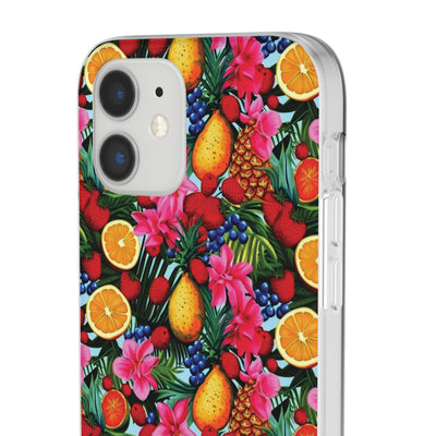 Cute Flexi Phone Cases, For Iphones and Samsung Galaxy Phones, Summer Mixed Fruit, Galaxy S23 Phone Case, Samsung S22 Case, Samsung S21, Iphone 15, Iphone 14, Iphone 13