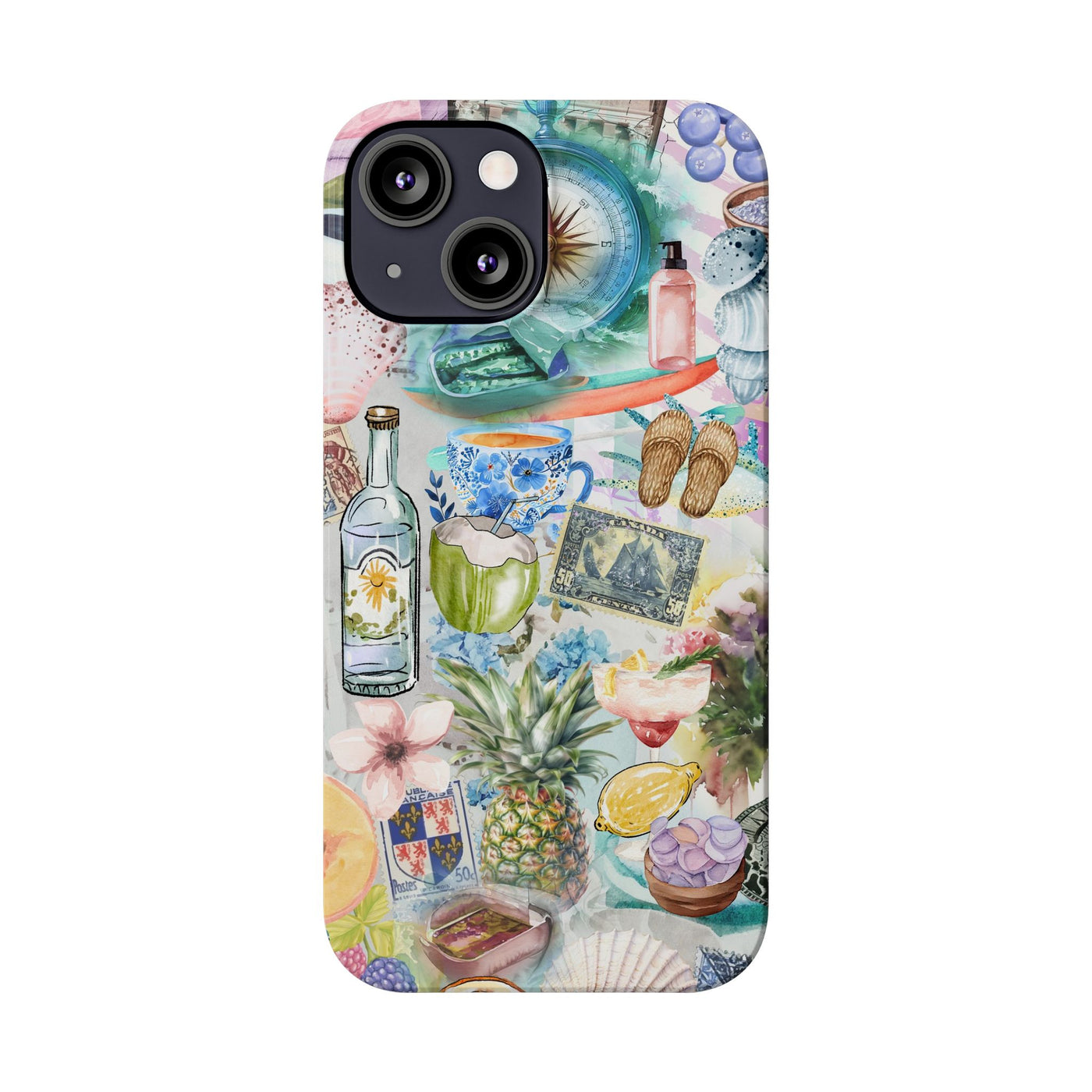 Slim Travel Coquette Collage Slim Cute Phone Cases for Iphone  | iPhone 15 Case | iPhone 15 Pro Max Case, Iphone 14, Iphone 14 Pro Max, Iphone 13