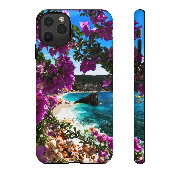 Impact Resistant, Bougainvillea Seaview, Cute Phone Cases for Samsung S24, S23, S22, S21, IPhone 15 pro Iphone 14 pro Iphone 13 IPhone 12 Iphone 11 - Studio40ParkLane