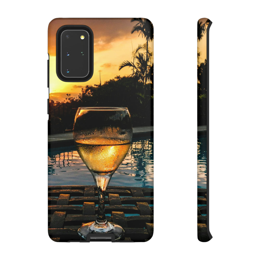 Samsung Galaxy Phone Case | Galaxy S23, S22, S21, S20 | Luxury Case Double Layered | Impact Resistant | Fashionable - Wine Glass 1 - Studio40ParkLane