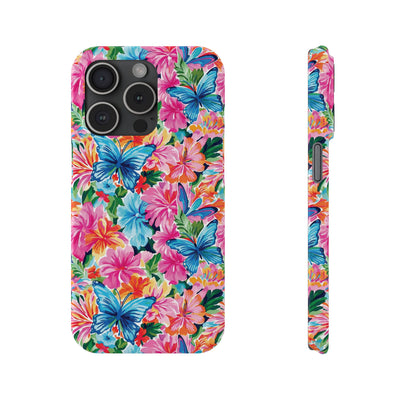 Slim Butterflies Flowers Gift for Her Cute Phone Cases for Iphone 16 Pro Max | iPhone 15 Case | iPhone 15 Pro Max Case, Iphone 14, 13, 12, 11, 10, 8, 7 - Studio40ParkLane