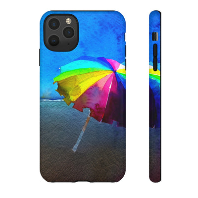 Cute Samsung Case | Cool Iphone Case | Summer Colorful Beach Parasol, Samsung S24, S23, S22, S21, IPhone 15 Case | Iphone 14 Case, Iphone 13 Case