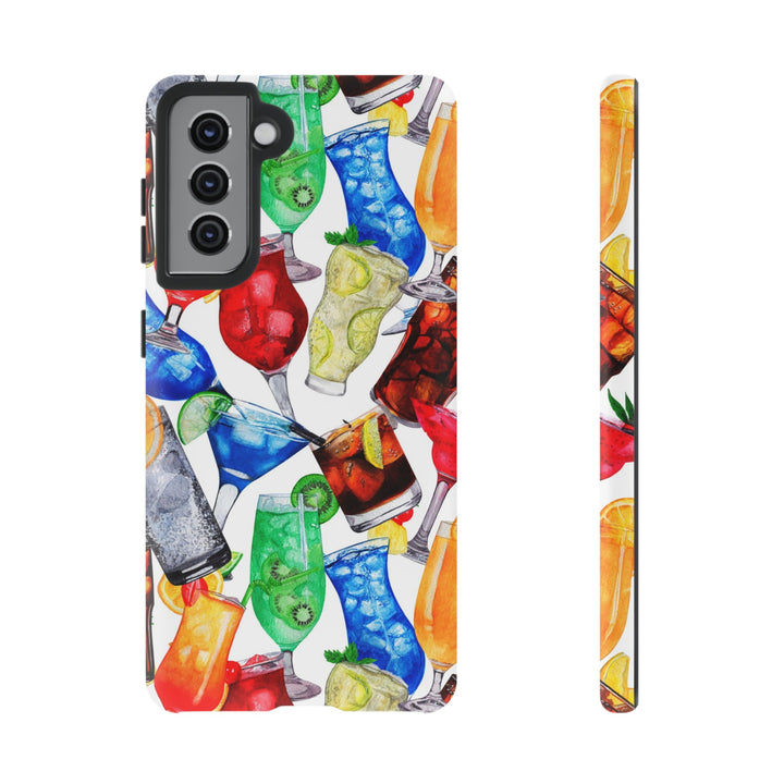 Cute Samsung Case | Cool Iphone Case | Summer Fruit Cocktail, Samsung S24, S23, S22, S21, IPhone 15 Case | Iphone 14 Case, Iphone 13 Case - Studio40ParkLane