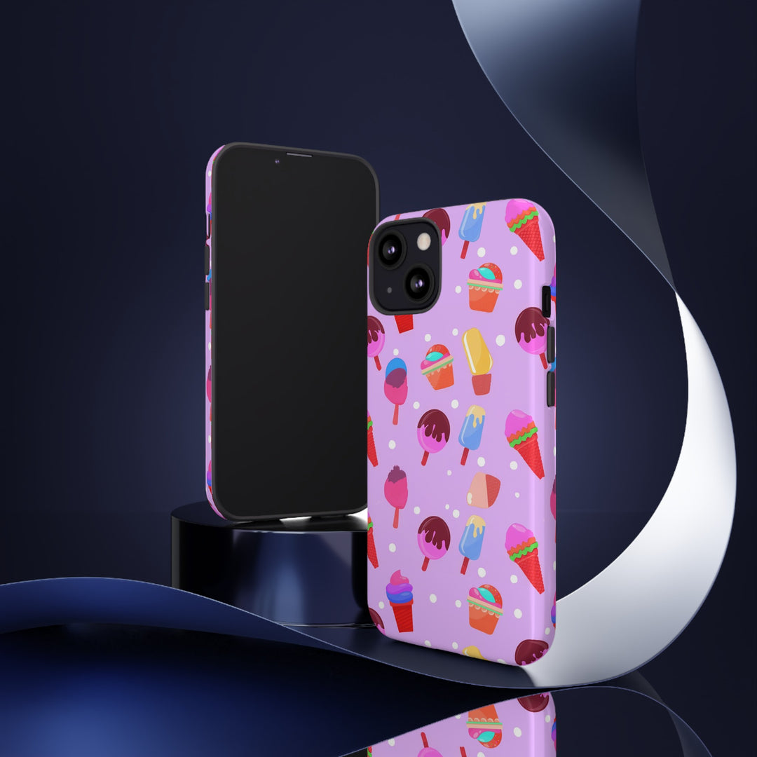 Cute Samsung Case | Cool Iphone Case | Summer Pink Ice - Cream, Samsung S24, S23, S22, S21, IPhone 15 Case | Iphone 14 Case, Iphone 13 Case - Studio40ParkLane