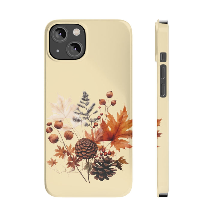 Slim Fall Leaves Foliage Cute Phone Cases for Iphone 16 | iPhone 15 Case | iPhone 15 Pro Max Case, Iphone 14, Iphone 14 Pro Max, Iphone 13, Slim Mom Dad Gift - Studio40ParkLane