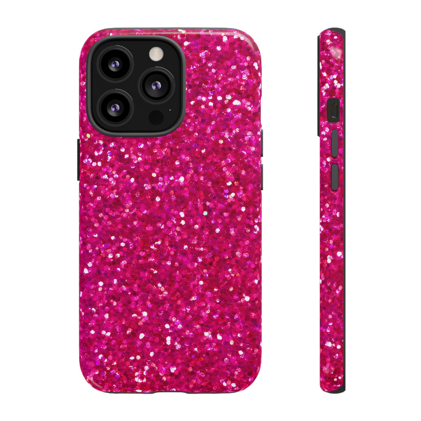 Pink Glitter Cute Phone Case, for IPhone 16 pro Max | Iphone 15, Iphone 14, IPhone 13 Case, 11 8 7, Samsung Galaxy S24, S23, S22, S21, 2 Layer Protection