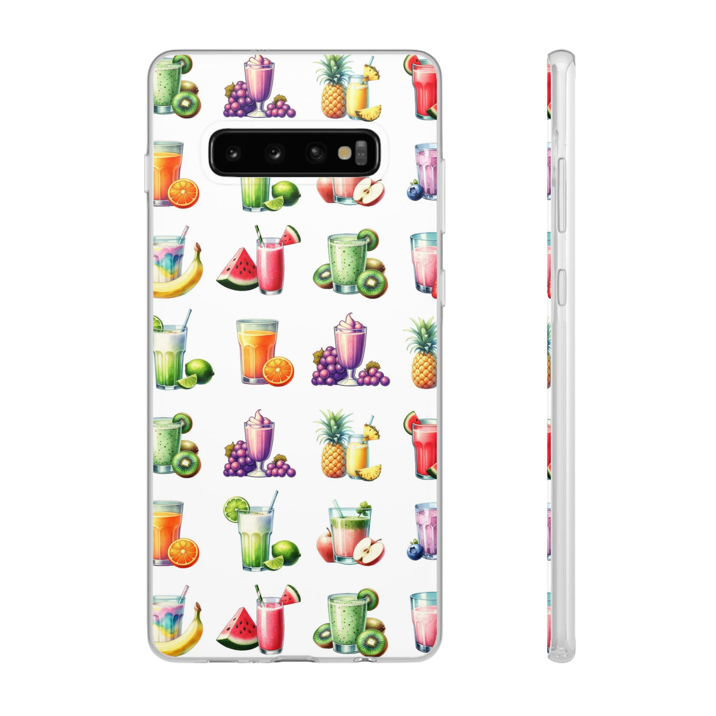 Cute Flexi Phone Cases, For Iphones and Samsung Galaxy Phones, Tropical Summer Fruit Cocktails, Galaxy S23 Phone Case, Samsung S22 Case, Samsung S21, Iphone 15, Iphone 14, Iphone 13