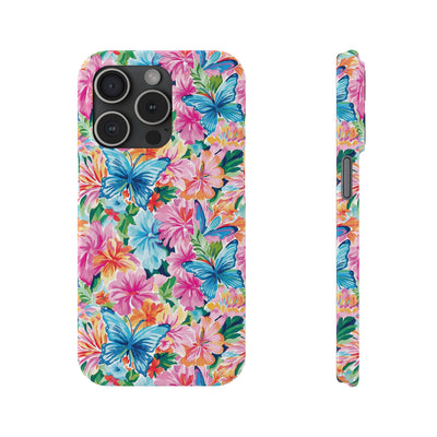 Slim Butterflies Flowers Gift for Her Cute Phone Cases for Iphone 16 Pro Max | iPhone 15 Case | iPhone 15 Pro Max Case, Iphone 14, 13, 12, 11, 10, 8, 7