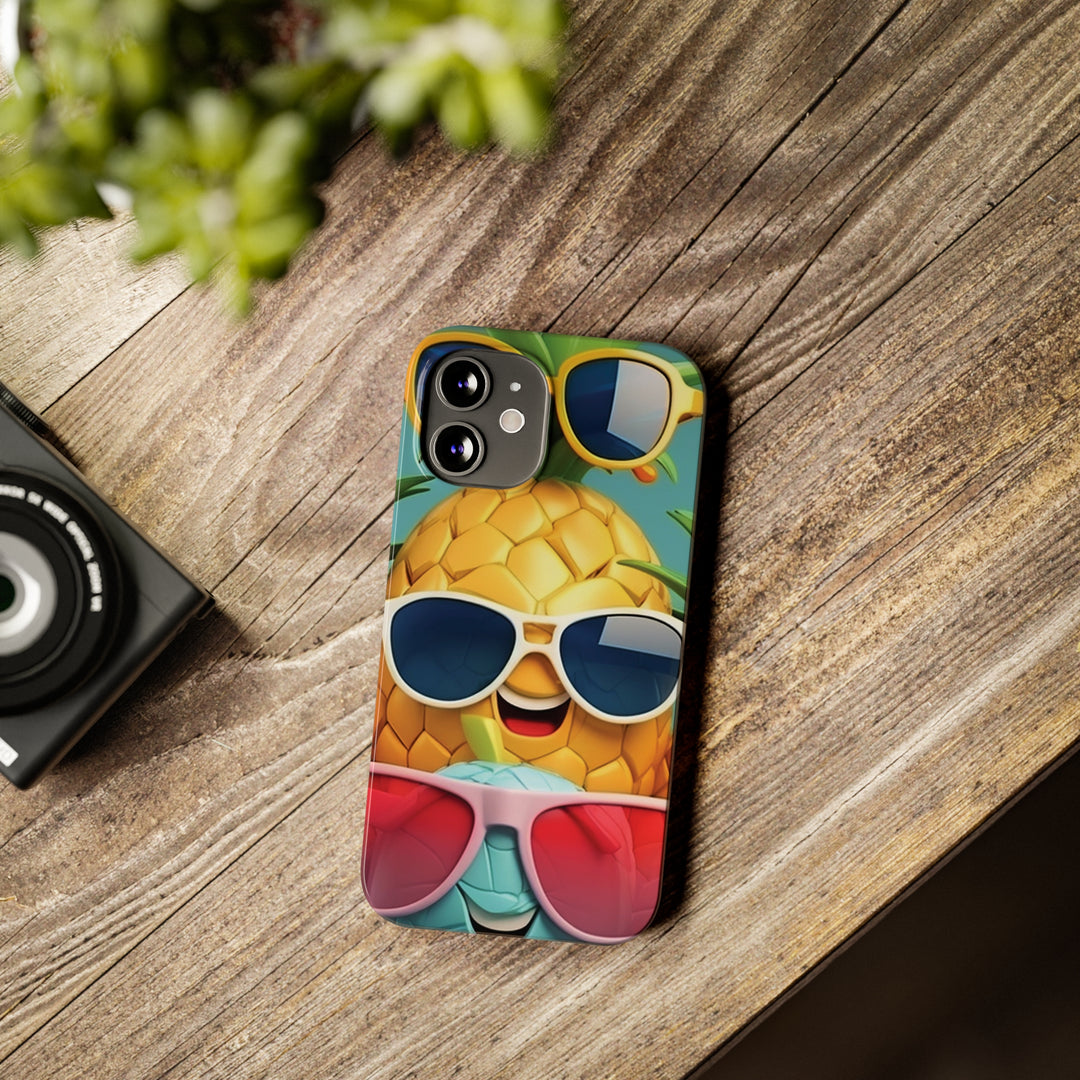 Slim Cute Phone Cases for Iphone - | iPhone 15 Case | iPhone 15 Pro Max Case, Iphone 14 Case, Iphone 14 Pro Max, Iphone 13, Summer Pineapple Fruit - Studio40ParkLane