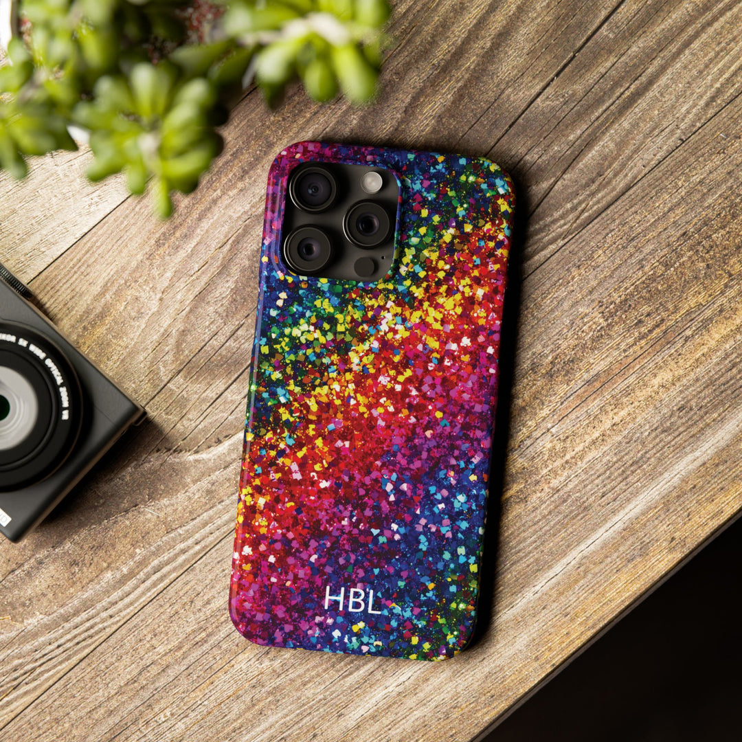 Slim Personalized Slim Muted Faux Play on Glitter Effect Cute Phone Cases for Iphone 16 Pro Max | iPhone 15 Case | iPhone 15 Pro Max Case, Iphone 14, Iphone 14 Pro Max, Iphone 13 12 11 8 7 - Studio40ParkLane