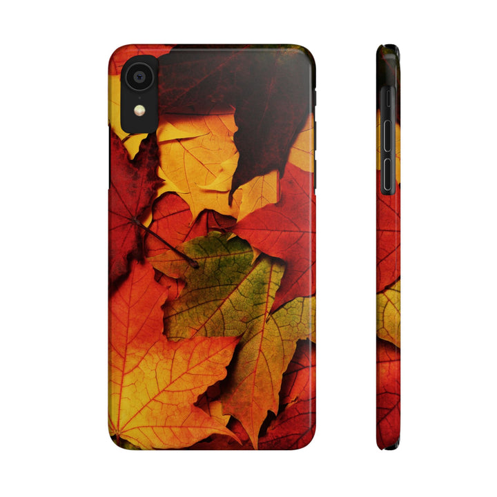 Slim Autumn Fall Leaves Gift Cute Phone Cases for Iphone 16 | iPhone 15 Case | iPhone 15 Pro Max Case, Iphone 14, Iphone 14 Pro Max, Iphone 13, Slim Mom Dad Gift - Studio40ParkLane