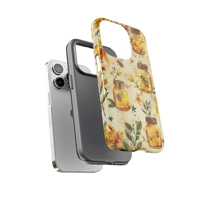 Impact Resistant, Honey Bees, Cute Phone Cases for Samsung S24, S23, S22, S21, IPhone 15 pro Iphone 14 pro Iphone 13 IPhone 12 Iphone 11