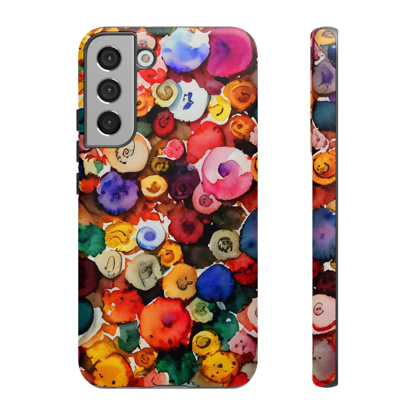 Impact Resistant, Fall Colors Buttons, Cute Phone Cases for Samsung S24, S23, S22, S21, IPhone 15 pro Iphone 14 pro Iphone 13 IPhone 12 Iphone 11