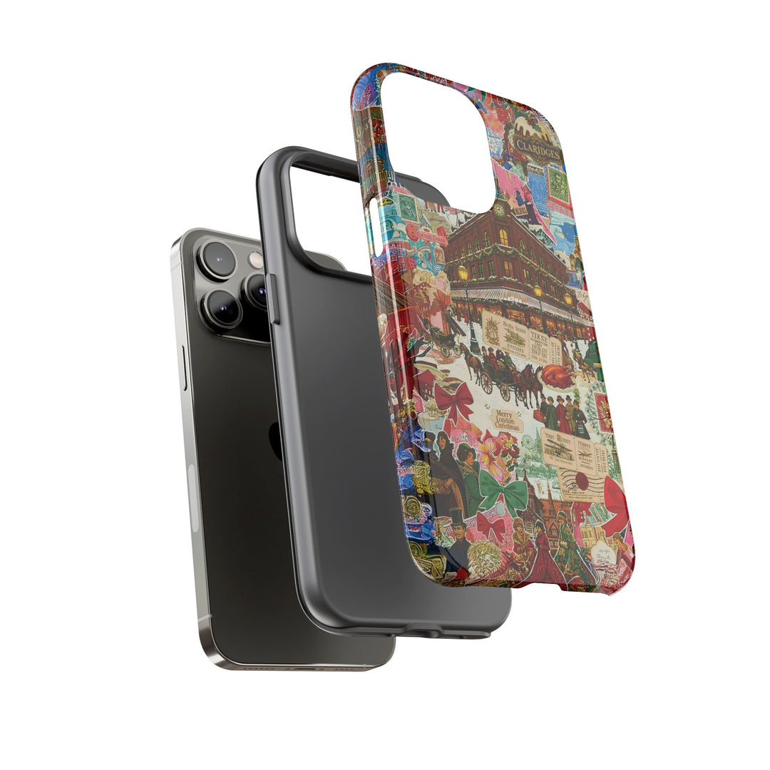 Aesthetic Tough London Coquette Collage Premium Phone Case - For iPhone 17 Pro Max iPhone 16 Pro iPhone 15 Iphone 14 Plus 13 Pro 12 11 10 XR - Studio40ParkLane