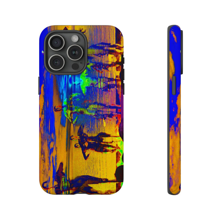 Cute IPhone Case | iPhone 15 Case | iPhone 15 Pro Max Case, Iphone 14 Case, Iphone 14 Pro Max Case IPhone Case for Art Lovers, Sunset Dance Blue Yellow - Studio40ParkLane