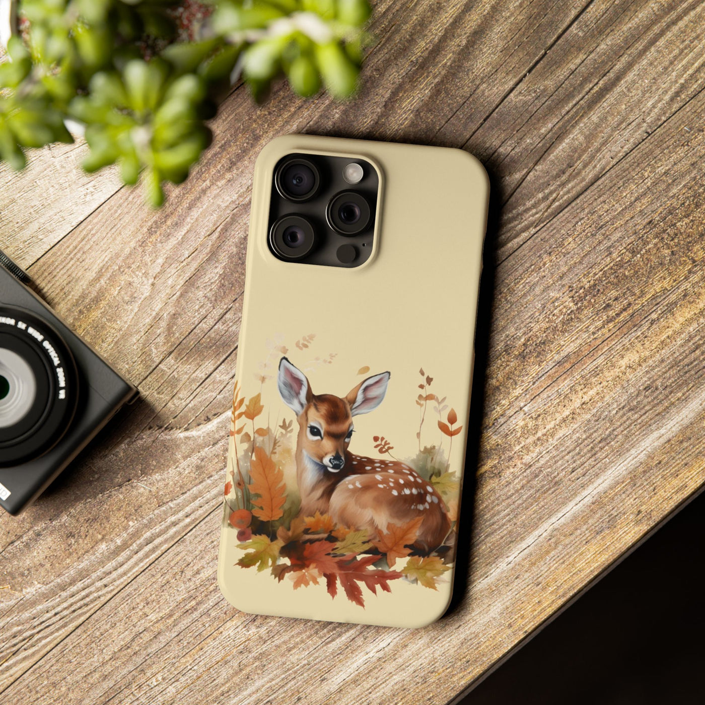 Slim Autumn Fall Deer Gift for Her Cute Phone Cases for Iphone 16 | iPhone 15 Case | iPhone 15 Pro Max Case, Iphone 14, Iphone 14 Pro Max, Iphone 13, Slim