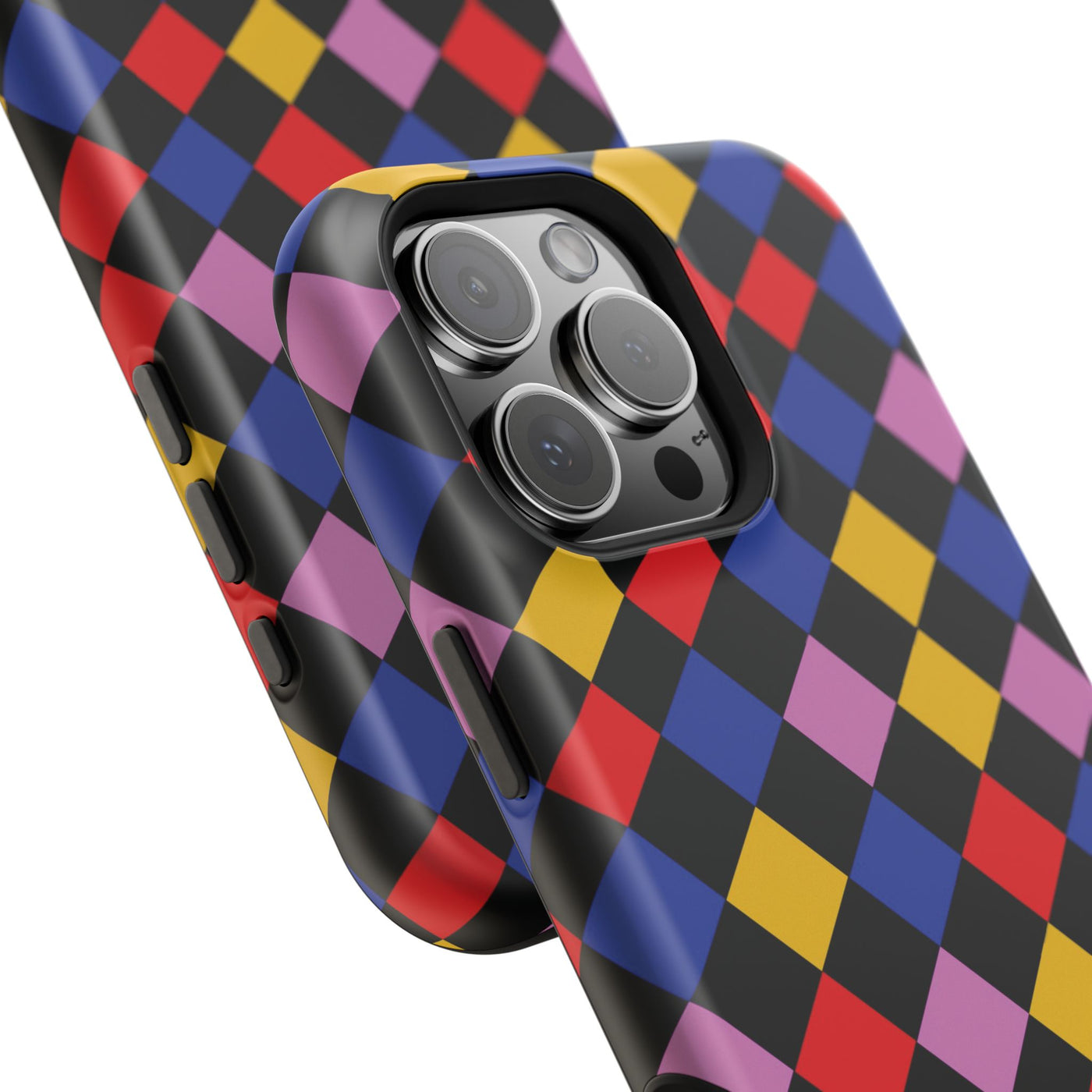 Aesthetic Colorful Checkerboard Tough Magsafe Phone Case - For iPhone 17 Pro Max iPhone 16 Pro iPhone 15 Iphone 14 Plus 13 Pro 12 11 Gift - Studio40ParkLane