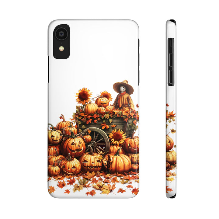 Slim Fall Leaves Scarecrow Slim Cute Phone Cases for Iphone | iPhone 15 Case | iPhone 15 Pro Max Case, Iphone 14, Iphone 14 Pro Max, Iphone 13 - Studio40ParkLane