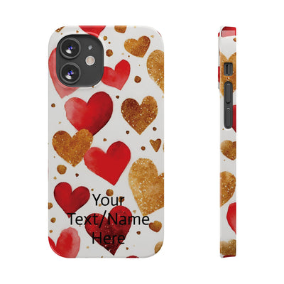 Slim Custom Personalized Valentine Love Gift for Her Cute Phone Cases for Iphone 16 Pro Max | iPhone 15 Case | iPhone 15 Pro Max Case, Iphone 14