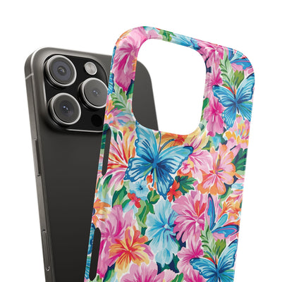 Slim Butterflies Flowers Gift for Her Cute Phone Cases for Iphone 16 Pro Max | iPhone 15 Case | iPhone 15 Pro Max Case, Iphone 14, 13, 12, 11, 10, 8, 7