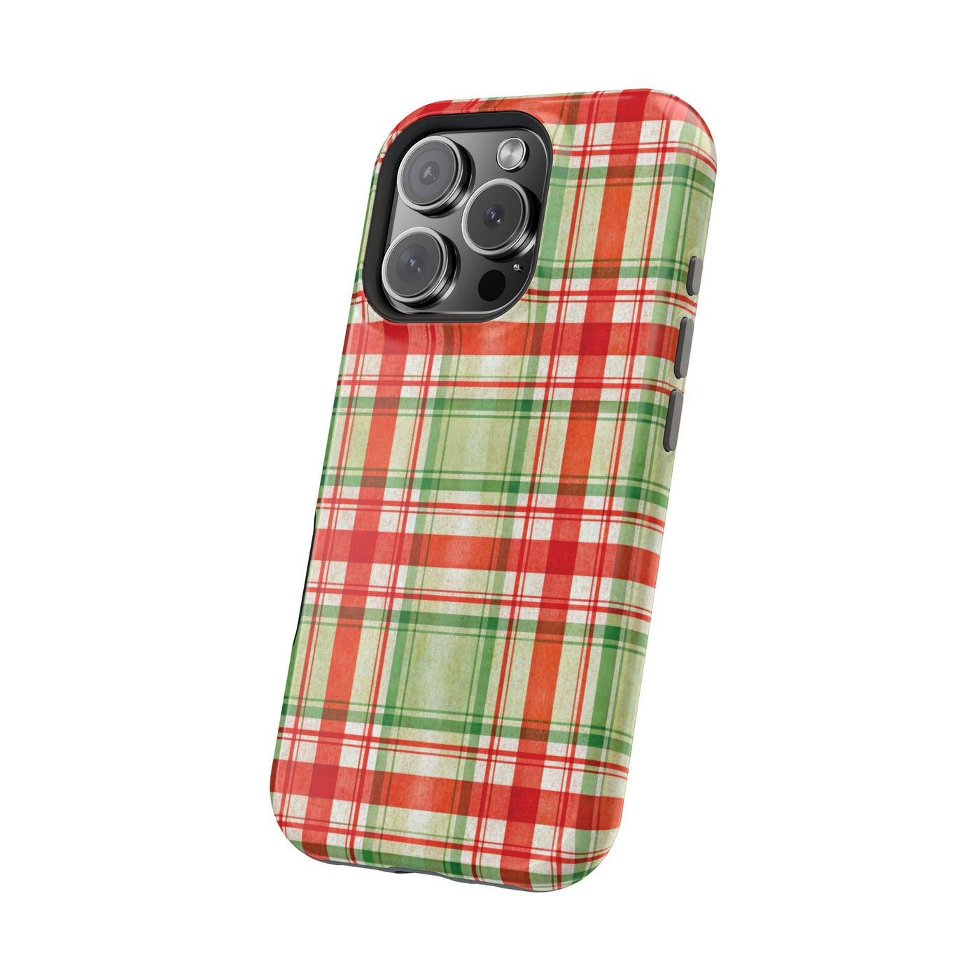 Aesthetic Tough Magsafe Red Green Checkered Phone Case - For iPhone 17 Pro Max iPhone 16 Pro iPhone 15 Iphone 14 Plus 13 Pro 12 11 10 - Studio40ParkLane