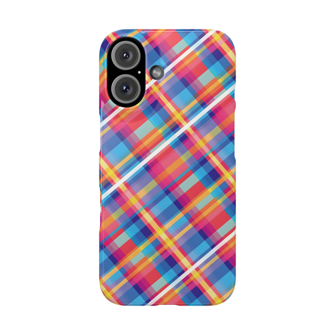 Slim Checkered Plaid Gift for Her Cute Phone Cases for Iphone 16 Pro Max | iPhone 15 Case | iPhone 15 Pro Max Case, Iphone 14, 13, 12, 11, 10, 8, 7 - Studio40ParkLane